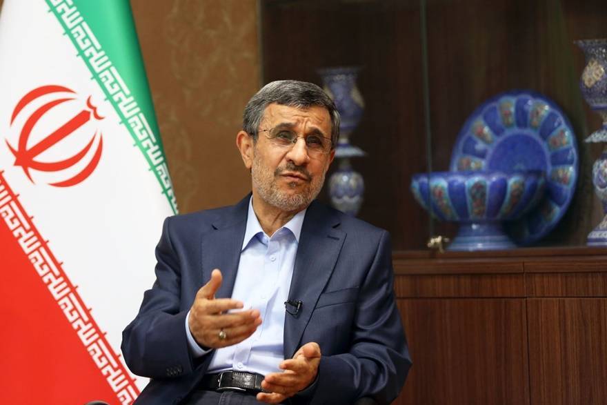 TEHRAN, IRAN - MAY 06: Iranian former President Mahmoud Ahmadinejad speaks during an exclusive interview on the upcoming presidential elections in Tehran, Iran on May 06, 2021. (Photo by Fatemah Bahrami/Anadolu Agency via Getty Images)